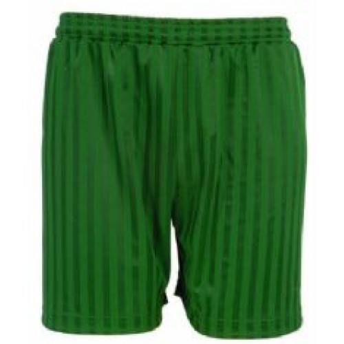 PE Shorts - Shadow Stripe, Emerald Green
