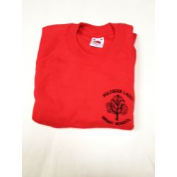 Boys Red EMBROIDERED LOGO Sweatshirt