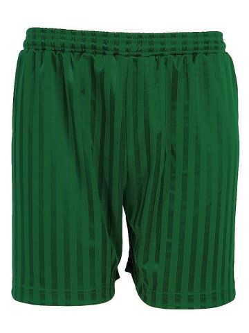 PE Shorts - Shadow Stripe, Bottle Green