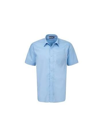Boys School Shirts - Pale Blue - Short Sleeve