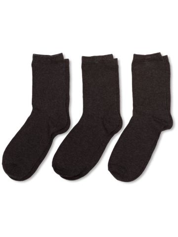 Charcoal Grey Socks (Pack of 3)