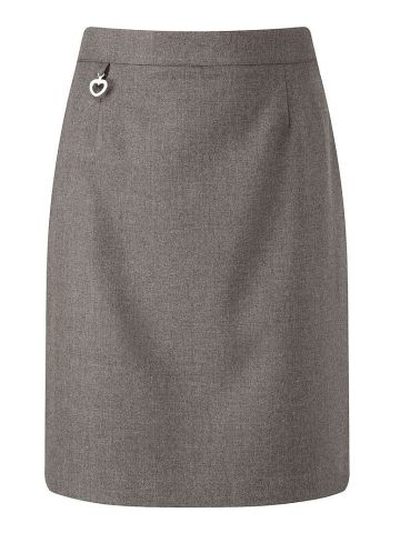 Skirt - Grey, Straight Style