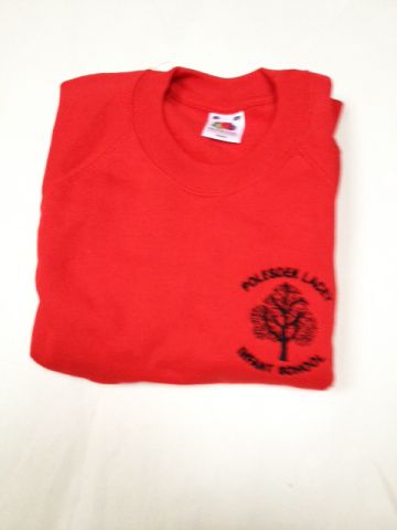 Boys Red EMBROIDERED LOGO Sweatshirt