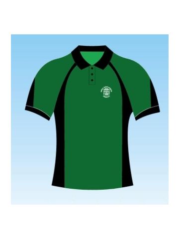 Royal Kent Black/Green PE Polo (Year 3-6)