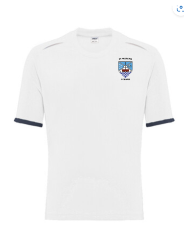 St Andrew's PE T-shirt with logo for year 3 to year 6