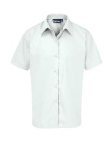 White Short Sleeve Shirt for Girls